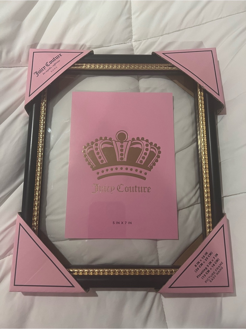 Juicy Couture Black & Gold Decorative Picture Frame